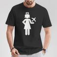 Stewardess Aeroplane T-Shirt Lustige Geschenke