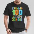 I Survived 100Th Days Of School 100 Days Of School Teacher T-Shirt Personalized Gifts