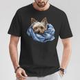 Süßer Hund Offizielles Schlaf Yorkshire Terrier Hunde T-Shirt Lustige Geschenke
