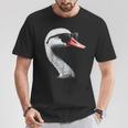 Swan Bird Graphic Animal Illustration Sunglasses Swan T-Shirt Lustige Geschenke