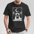 Tarot Card Vintage Crescent Moon Silkie Chicken Farm Animal Tank Top T-Shirt Unique Gifts