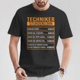 It Techniker Stundenlohn Techniker T-Shirt Lustige Geschenke