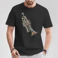 Trumpet Music Instrument Motif Art Trumpet T-Shirt Unique Gifts