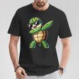 Turtle Dabbing Turtle With Toad Motif T-Shirt Lustige Geschenke