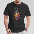 Upright Bass Instrument On Colourful Lacquered Double Bass T-Shirt Lustige Geschenke