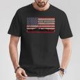 USS Woodson DE-359 Ship American Flag Tank Top T-Shirt Unique Gifts