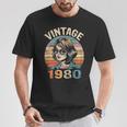 Vintage 1980 45 Años Cumpleaños Regalo Made In 1980 Camiseta unisex Regalos divertidos