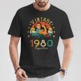 Vintage 1980 45 Años Cumpleaños Regalo Original 1980 Camiseta unisex Regalos divertidos