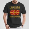 Vintage Macedonian Flag S T-Shirt Lustige Geschenke