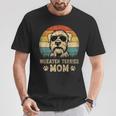 Vintage Wheaten Terrier Mom Dog Lovers Mother's Day T-Shirt Funny Gifts