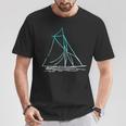Voile Cadeau Pour Navigateuroilier Skipper Bateau T-Shirt Cadeaux drôles