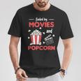 Von Films And Popcorn Cinema Evening T-Shirt Lustige Geschenke