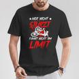 Wer Nicht Stürzt Fährt Nicht Am Limit Akku Bicycle Cyclist T-Shirt Lustige Geschenke