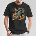 Western Cowboy Boot Horseshoe Sunflower Rope Cowgirl Boot T-Shirt Funny Gifts