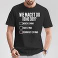 Wie Magst Du Deine Eier Gekrault Lustiges T-Shirt Lustige Geschenke