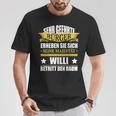 Willi Name Birthday Willi Betritt Den Raum T-Shirt Lustige Geschenke