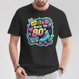 Women's Back To 80S 1980Sintage Style 80S Retro Party Costume With-Neck T-Shirt Lustige Geschenke