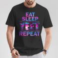 Yeet Eat Sleep Yeet Repeat Saying Kid T-Shirt Funny Gifts