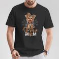 Yorkie Mom Yorkshire Leopard Dog Lovers Día De La Madre Camiseta unisex Regalos divertidos