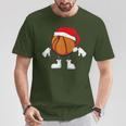 Basketball Christmas Santa Basketball Santa T-Shirt Lustige Geschenke