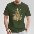 Beer Christmas Pyjamas Christmas Tree Pjs Brew Dad Men T-Shirt Lustige Geschenke