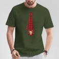 Buffalo Checked Tie Reindeer For Christmas Boys T-Shirt Lustige Geschenke