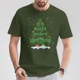 Cannabis Christmas Tree Marijuana T-Shirt Lustige Geschenke