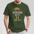 Caregiver Elf Outfit Christmas Family Elf Christmas T-Shirt Lustige Geschenke