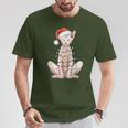 Christmas Hat Sphynx Cat Santa Hat Merry Christmas Xmas T-Shirt Lustige Geschenke