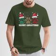 Christmas Outfit Christmas Party Outfit Cat Dog Paw T-Shirt Lustige Geschenke