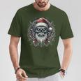 Christmas Skull Christmas Death Heavy Xmas T-Shirt Lustige Geschenke