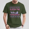 Christmas Sleigh The Patriarchy Feminist Feminism Deer Xmas T-Shirt Lustige Geschenke