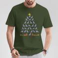 Christmas Tree Doves Pigeon Breeder Christmas T-Shirt Lustige Geschenke