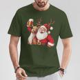 Christmas Tree Santa Reindeer Christmas T-Shirt Lustige Geschenke