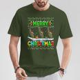 Christmas Trombone Lighting Santa Hat Merry Christmas Trombone T-Shirt Lustige Geschenke