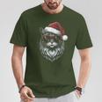 Cool Christmas Cat Santa Christmas Fun T-Shirt Lustige Geschenke