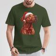 Cute Rhodesian Ridgeback Dog Christmas Merry X-Mas Graphic T-Shirt Lustige Geschenke