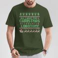 Everything I Wish For Christmas Is A Lobotomy Ugly Christmas T-Shirt Lustige Geschenke