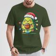 Festive Avocado Santa Christmas Lighting T-Shirt Lustige Geschenke