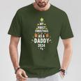 First Christmas As A Daddy 2024 Pregnancy Announcement T-Shirt Lustige Geschenke