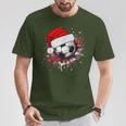 Football Santa Claus Christmas Xmas T-Shirt Lustige Geschenke