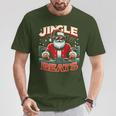 Jingle Beats Music Dj Santa Christmas Ugly Xmas T-Shirt Lustige Geschenke