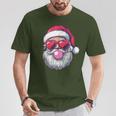 Santa Heart Sunglasses Bubblegum Christmas Santa T-Shirt Lustige Geschenke