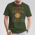 Ugly Christmas Bitcoin Short Sleeve T-Shirt Lustige Geschenke