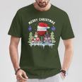 Glass Red Wine Gnome Christmas T-Shirt Lustige Geschenke