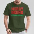 Merry Drunk I'm Christmas Santa Reindeer Graphic T-Shirt Lustige Geschenke