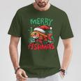 Merry Fishmas Fish Christmas T-Shirt Lustige Geschenke