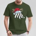 Santa Claus Hat Mr Partner Outfit For Christmas T-Shirt Lustige Geschenke