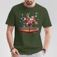 Santa Wrestling Christmas Wrestler Matching Sport Lover T-Shirt Lustige Geschenke