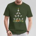 Seagull Bird Christmas Tree Santa Hat Seagull Christmas T-Shirt Lustige Geschenke